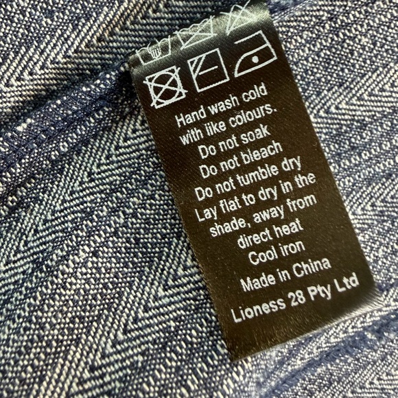 Revolve Lioness Denim Pin Striped Corset Size Small NWT - Picture 12 of 14